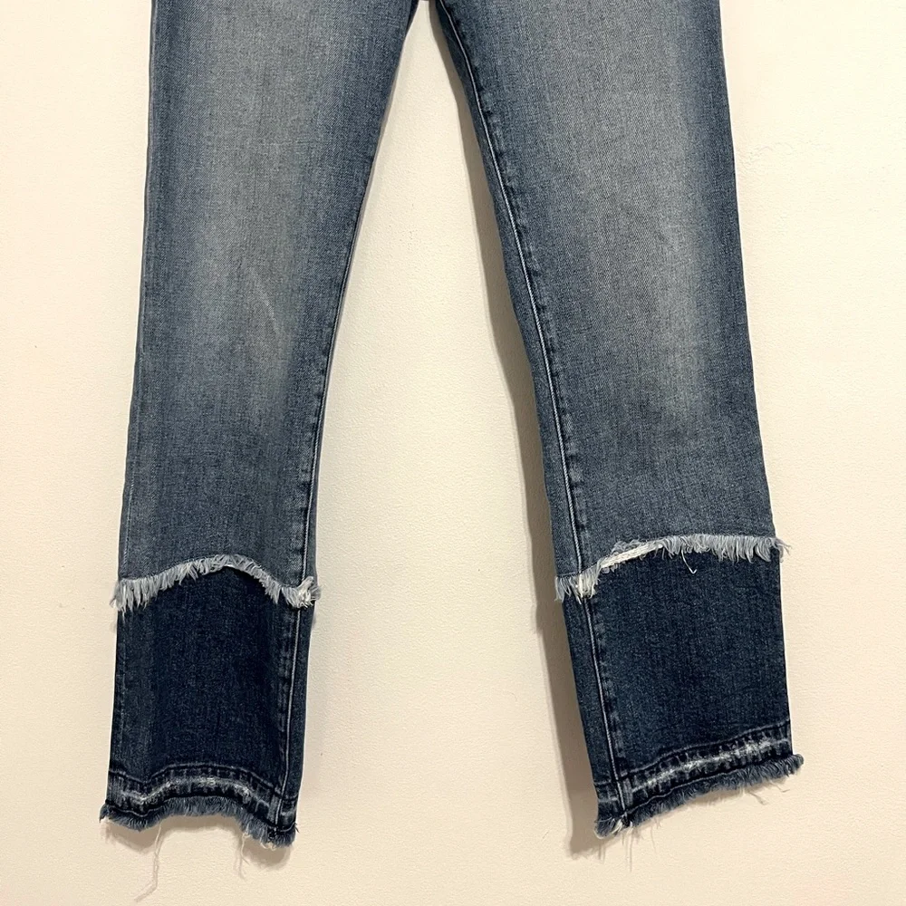 Jonathan Simkhai Womens  River Cayucas High-Rise Straight Jean, Blue
